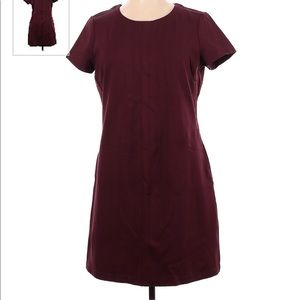 Brooks Brothers Size 8 Burgundy Casual Pocket Dress